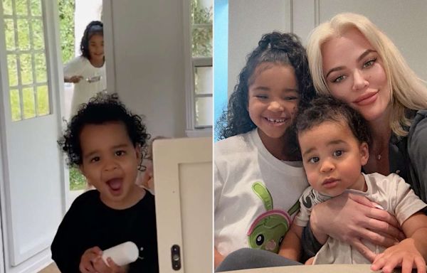 Khloé Kardashian Shares Adorable Playtime Videos of Tatum and True: 'Is Breakfast Ready?'