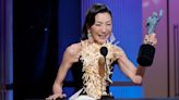 Speechless Michelle Yeoh Drops F-Bomb In Emotional Acceptance Speech