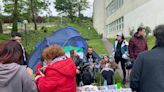 Estudiantes de la UDC vuelven a acampar en el campus de Elviña en apoyo al pueblo palestino