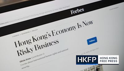 Forbes op-ed saying security laws made Hong Kong ‘riskier place to do business’ rejected by gov’t as ‘misleading’