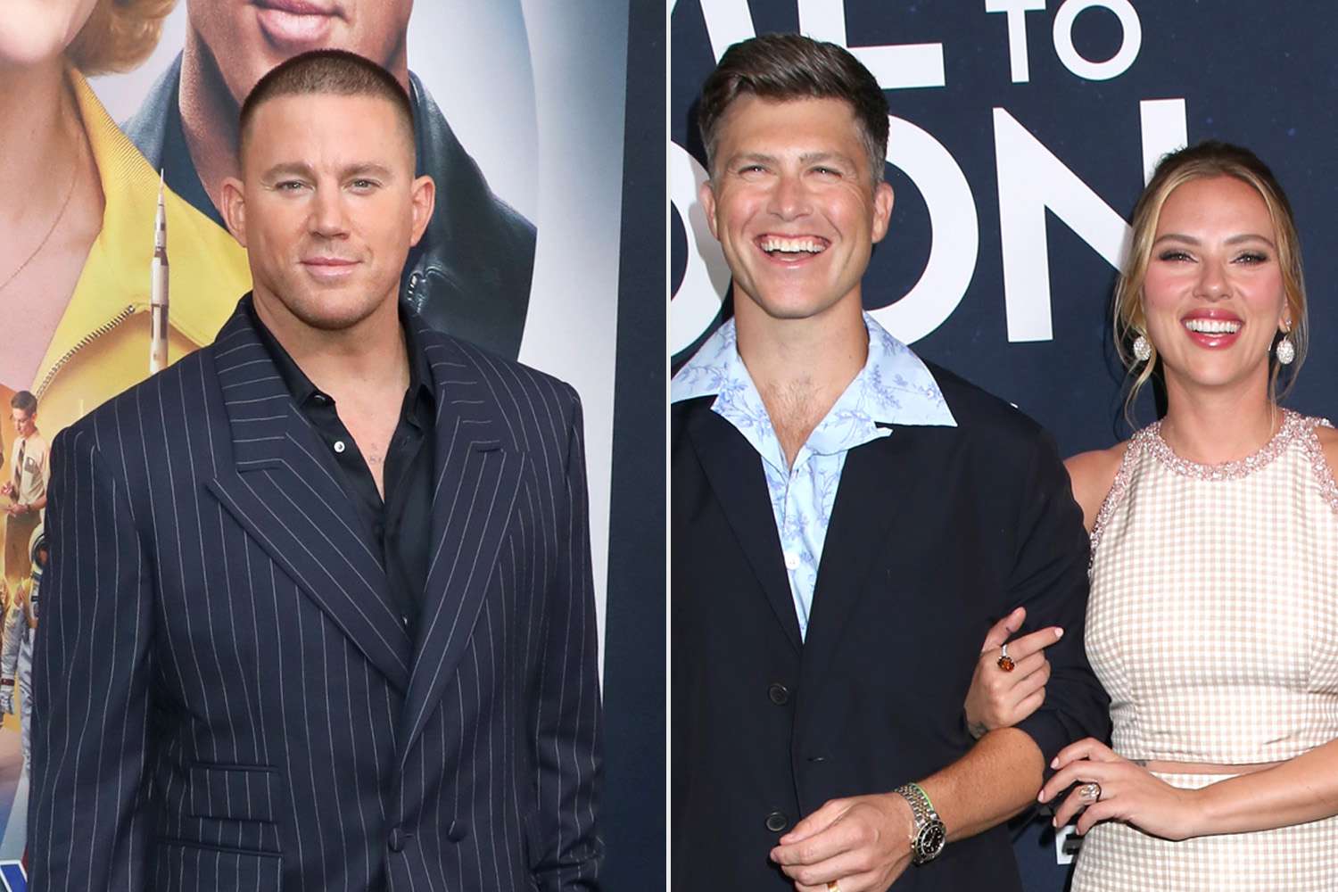 Channing Tatum Had the Best Reaction to Seeing Scarlett Johansson Work with Husband Colin Jost in New Film (Exclusive)