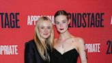 Dakota and Elle Fanning Had a Sweet Sister Moment in Matching LBDs