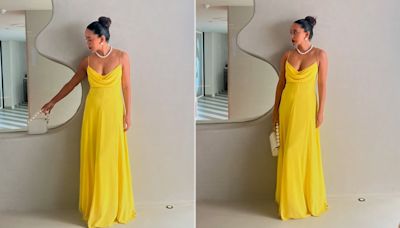 Sayani Gupta's Summer Was As Bright As The Spanish Sun In A Yellow Maxi Dress