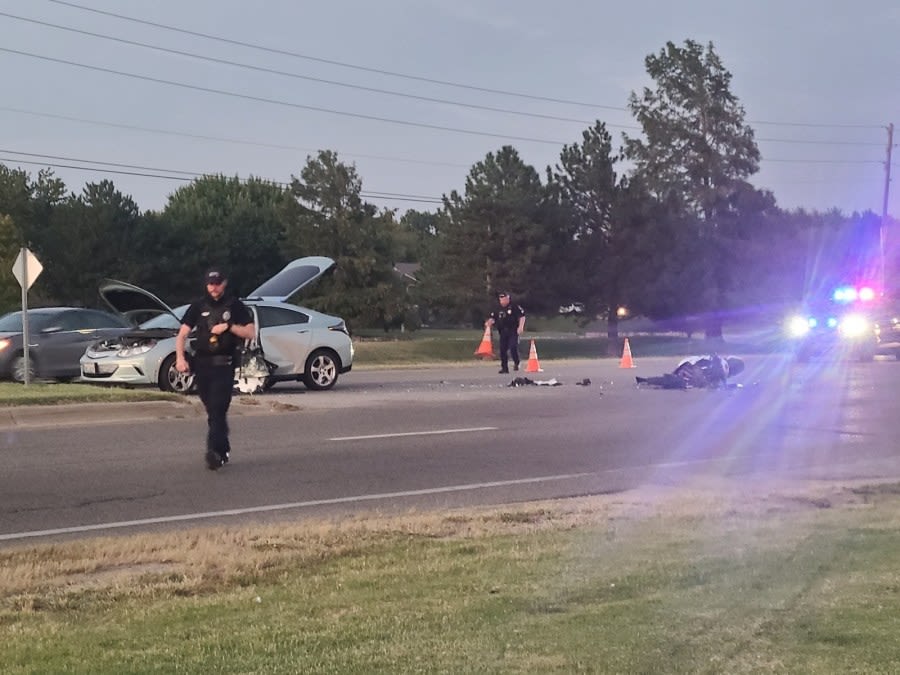 One hospitalized in northwest Wichita motorcycle crash