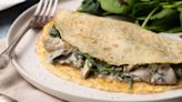 Spinach, Turkey, And Mushroom-Stuffed Crepes Recipe