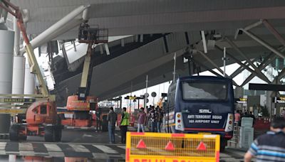 Part of Roof Collapses at India’s Busiest Airport After Heavy Rains