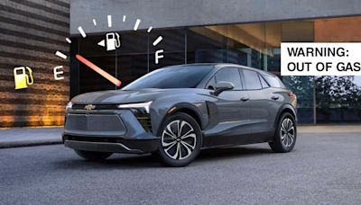 Chevy Blazer EV Tells Owner He's Out Of Gas