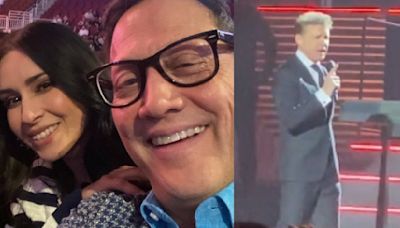 ¡No se resistió a 'El Sol'! Rob Schneider acude a concierto de Luis Miguel con su esposa