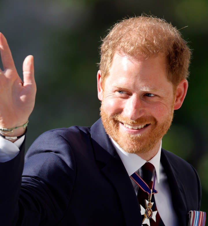 Prince Harry Was in Full-on Rockstar Mode During Return to England
