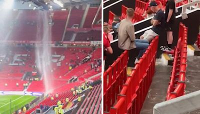 "Old Trafford se cae a pedazos" Las inundaciones del estadio del Manchester United llegan al vestuario visitante