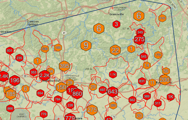 Thousands without power as Tennessee counties face tornado threats Sunday