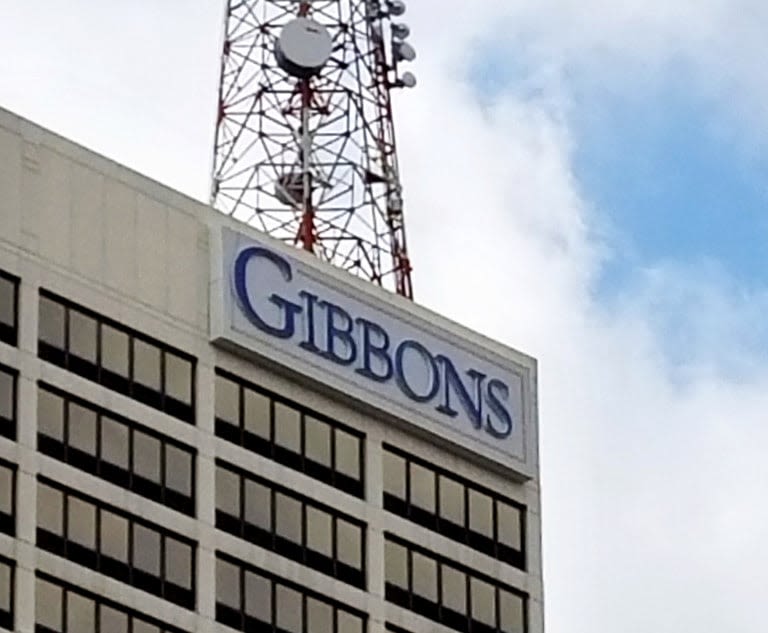 Gibbons on the Case: New Jersey Firm Launches 15 Suits for Drug Company | New Jersey Law Journal