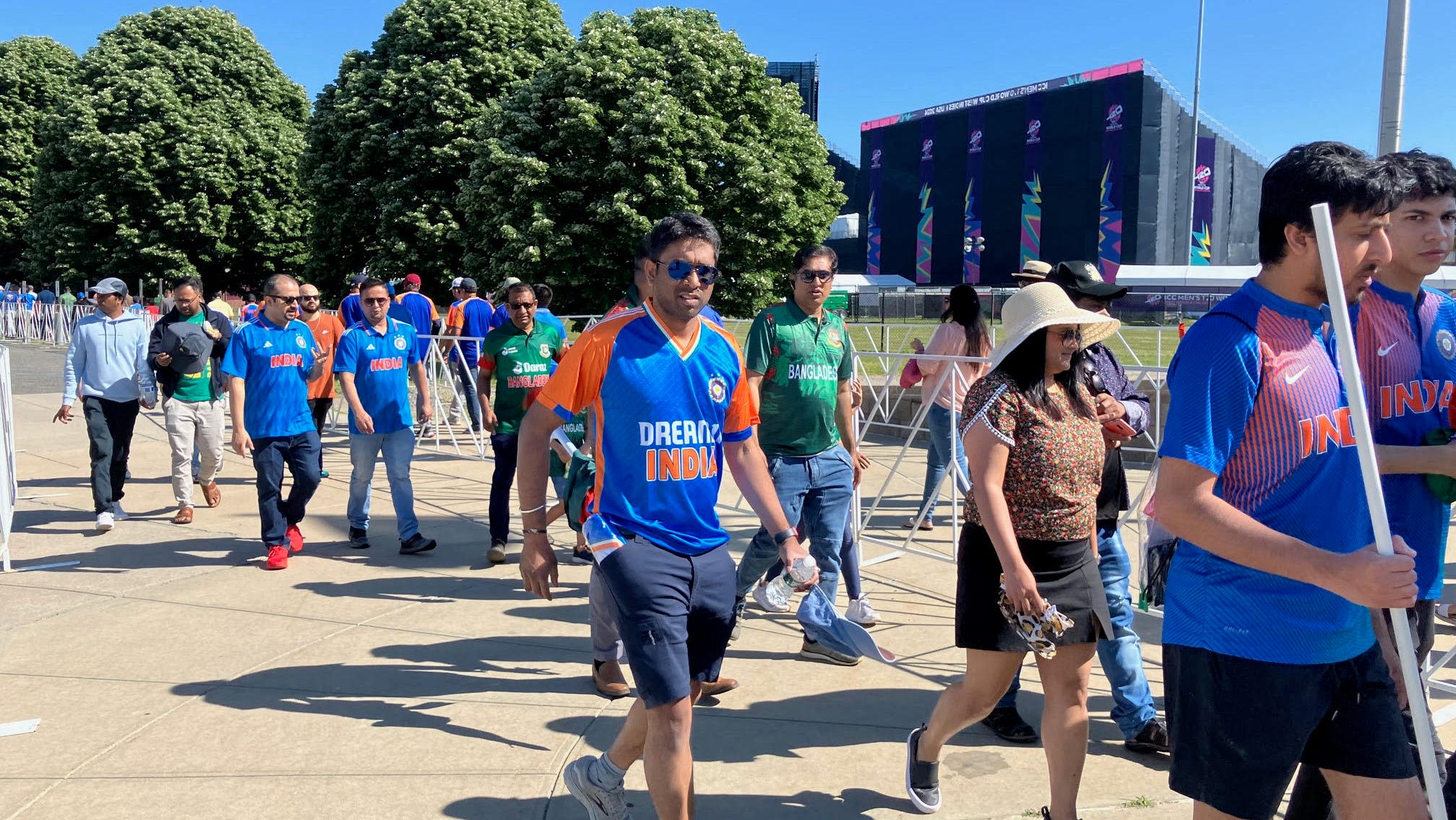 See first-hand what public transport to the Cricket World Cup on Long Island is like