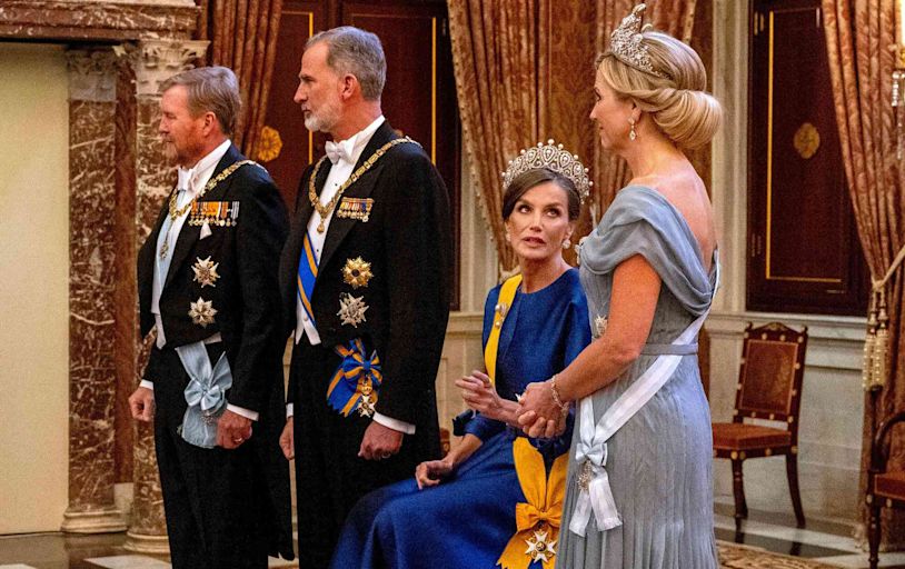 Why Queen Letizia of Spain Sat to Greet Guests in Her Ballgown at State Banquet in the Netherlands