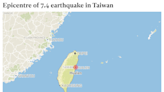 Mapped: Huge Taiwan earthquake wrecks havoc in Hualien and triggers tsunamis across region