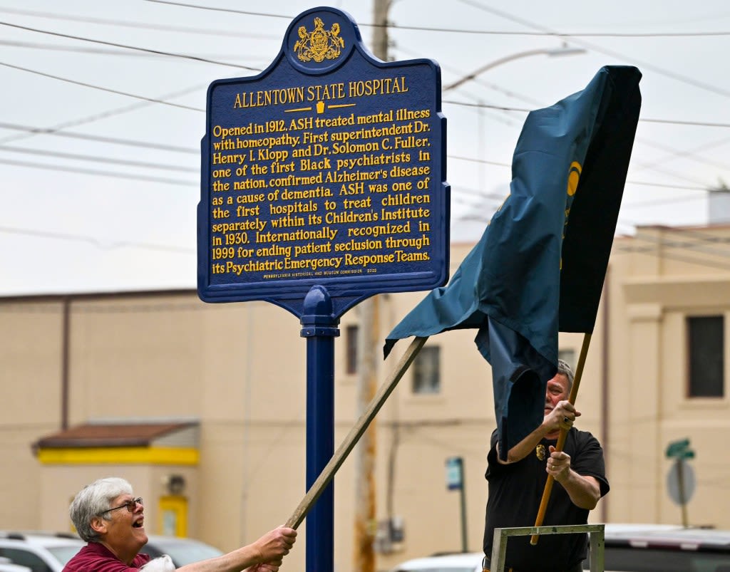 Allentown State Hospital is long gone, but a new state historical marker preserves its memory