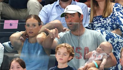 Scottie Scheffler Brings His 2-Month-Old Son to Watch Women’s Gymnastics at 2024 Paris Olympics