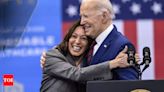 Dems rally behind Kamala to seal her nomination after Biden calls in to say "I love you, kid" - Times of India