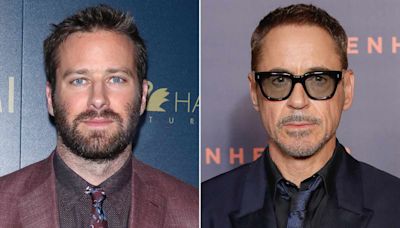 Armie Hammer Denies Report That Robert Downey Jr. Paid for His Rehab but Shares Advice from Actor