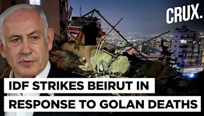 IDF Strikes Beirut, Claims It Targeted Hezbollah Commander Behind Golan Heights Attack| Majdal Shams - News18