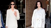 Anne Hathaway Is Whimsical in 2 Different Winter White Looks in NYC