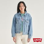 Levis 女款 90年古著牛仔外套 / 寬袖設計 / Cool輕薄清爽布料 /淺藍色水洗