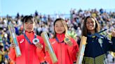 Golden oldies? Teen skateboarding medallists take podium to '80s, '90s tunes