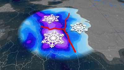 Late-April snowfall in parts of Alberta will make for tricky travel