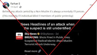 Social media users share fake Sky News posts about Sydney mall attack