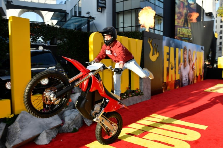 Hollywood stunt performers rev up 'Fall Guy' premiere