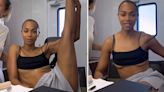 Zoe Saldaña, atriz da Marvel e 'Avatar', impressiona com flexibilidade, mas top básico 'dança' em vídeo no set