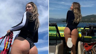 Sydney Sweeney Flaunts Booty in Sexy Lakeside Pics