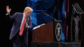 Trump in furious rant at Biden on Truth Social after ‘freezing’ on stage at NRA speech