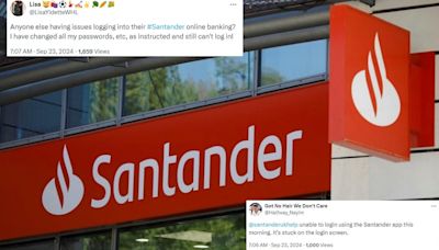 Santander is DOWN: Banking app crashes for thousands across the UK