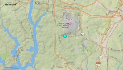 NC hit by small earthquake originating near the Charlotte airport Monday morning