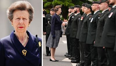 Anne is first royal in Normandy to mark D-Day 80th anniversary with veterans