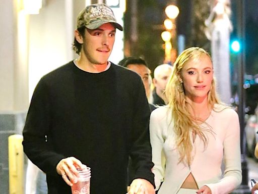 Maika Monroe & Dalton Gomez Hold Hands While Leaving ‘Longlegs’ Q&A