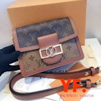 【雅妃二手】LV 路易威登 SAC DAUPHINE 達芙妮 中號 斜背包 郵差包 單肩包 M45958 實拍