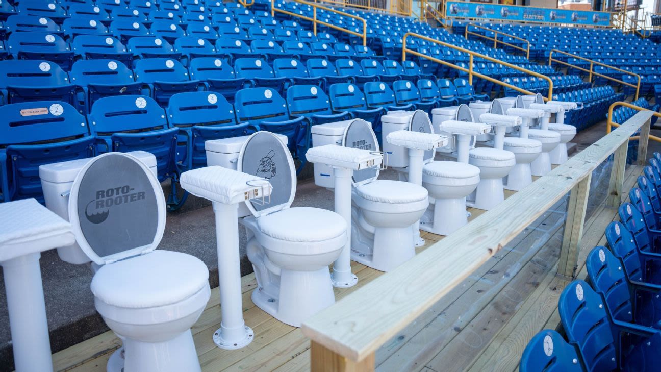 Cleveland Guardians' High-A affiliate unveils 'Toilet Row' for home games