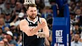 Luka Doncic Celebrates Dallas Mavericks NBA Playoffs Win With Travis Kelce