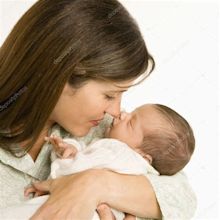 Mother holding baby. — Stock Photo © iofoto #9249494