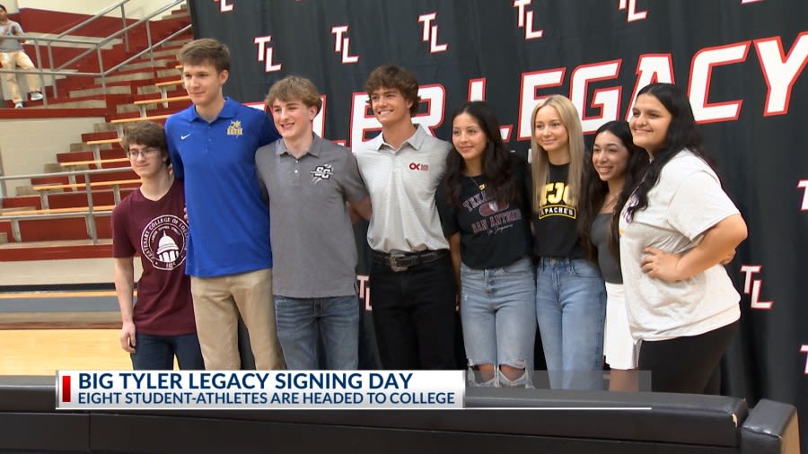 Tyler Legacy celebrates eight athletes on signing day