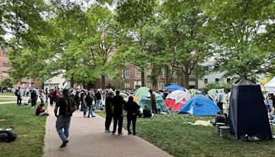 Student protests over Israel-Hamas war arrive at DC campuses