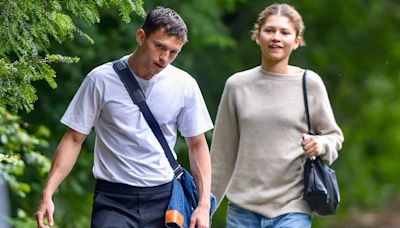 Zendaya and Tom Holland step out for a dog walk in London