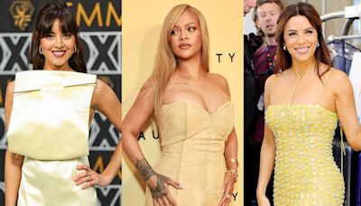 Rihanna, Eva Longoria and More Stars Bringing ‘Butter’ Yellow Fashion to the Red Carpet in 2024