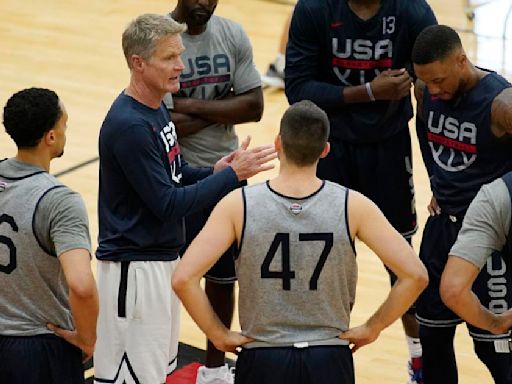 Steve Kerr-led USA Basketball men's Olympic team arrives for camp in Las Vegas