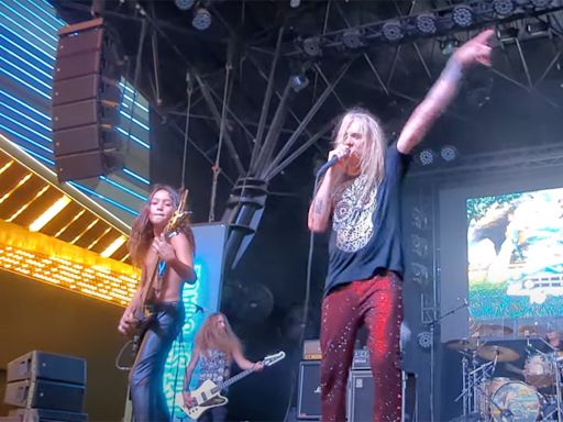 Sebastian Bach recruits his 11-year-old stepson on guitar for a rendition of Skid Row's Youth Gone Wild