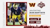 2024 NFL Draft - Commanders Select Notre Dame's Javontae Jean-Baptiste