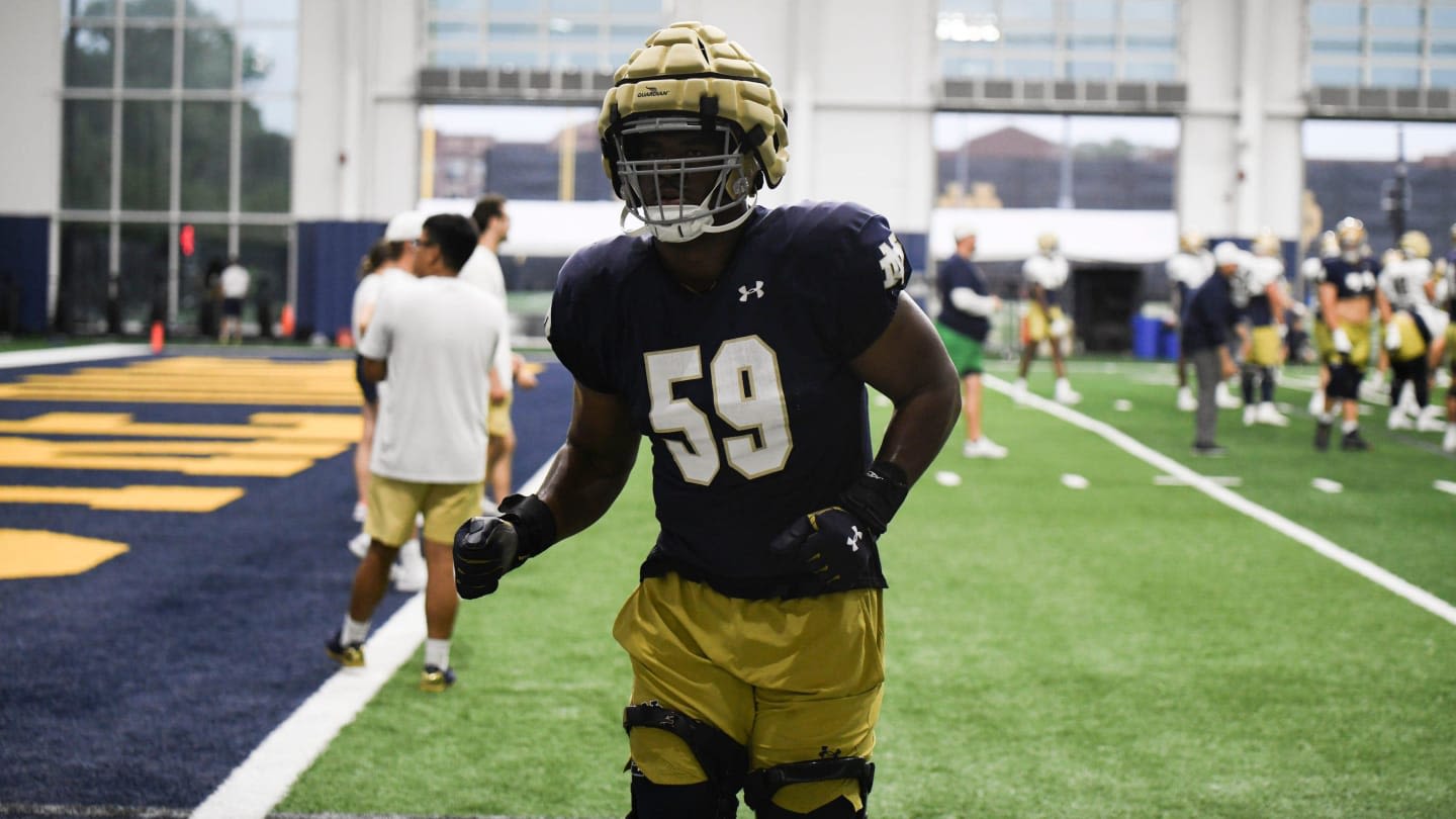 Marcus Freeman Names Leader for Notre Dame in Race for Starting Right Tackle Job