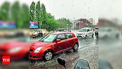 Rainstorm lashes parts of Pune; hoardings crash, trees fall, citizens stranded | Pune News - Times of India